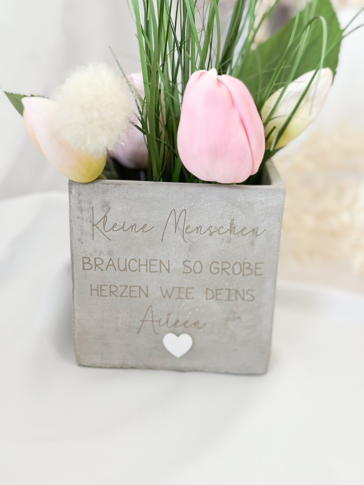 Blumentopf-Lehrer-Kleine Menschen