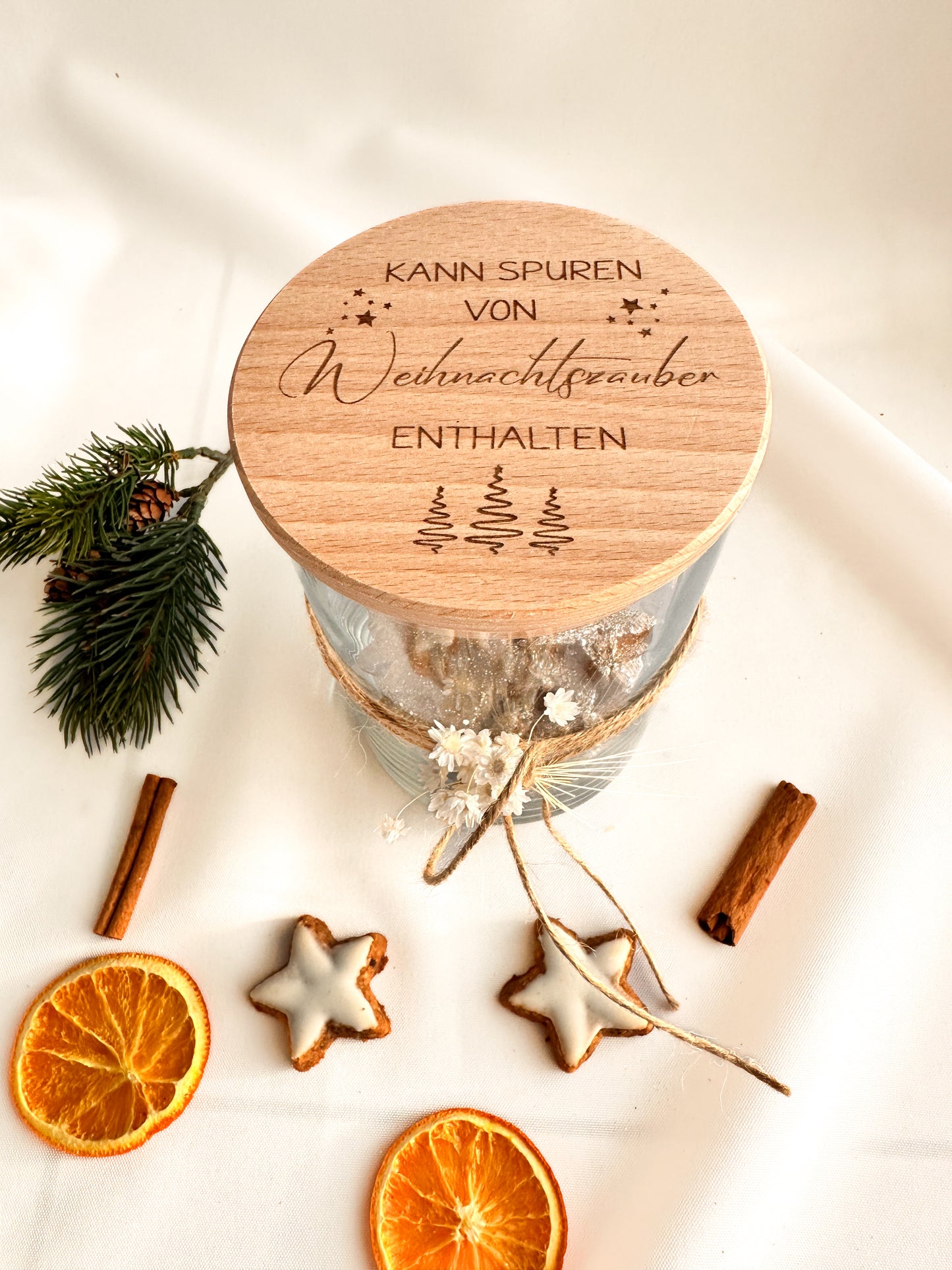 Vorratsglas-"Kann Spuren von Weihnachtszauber enthalten"