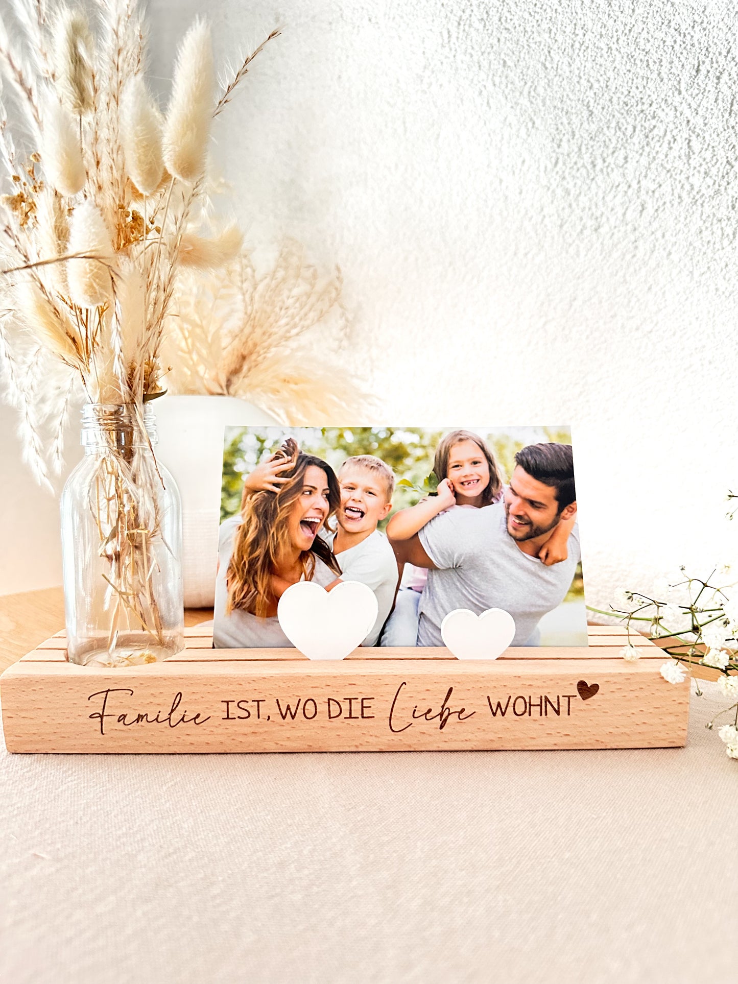 Kartenständer "Famile ist wo die Liebe wohnt"