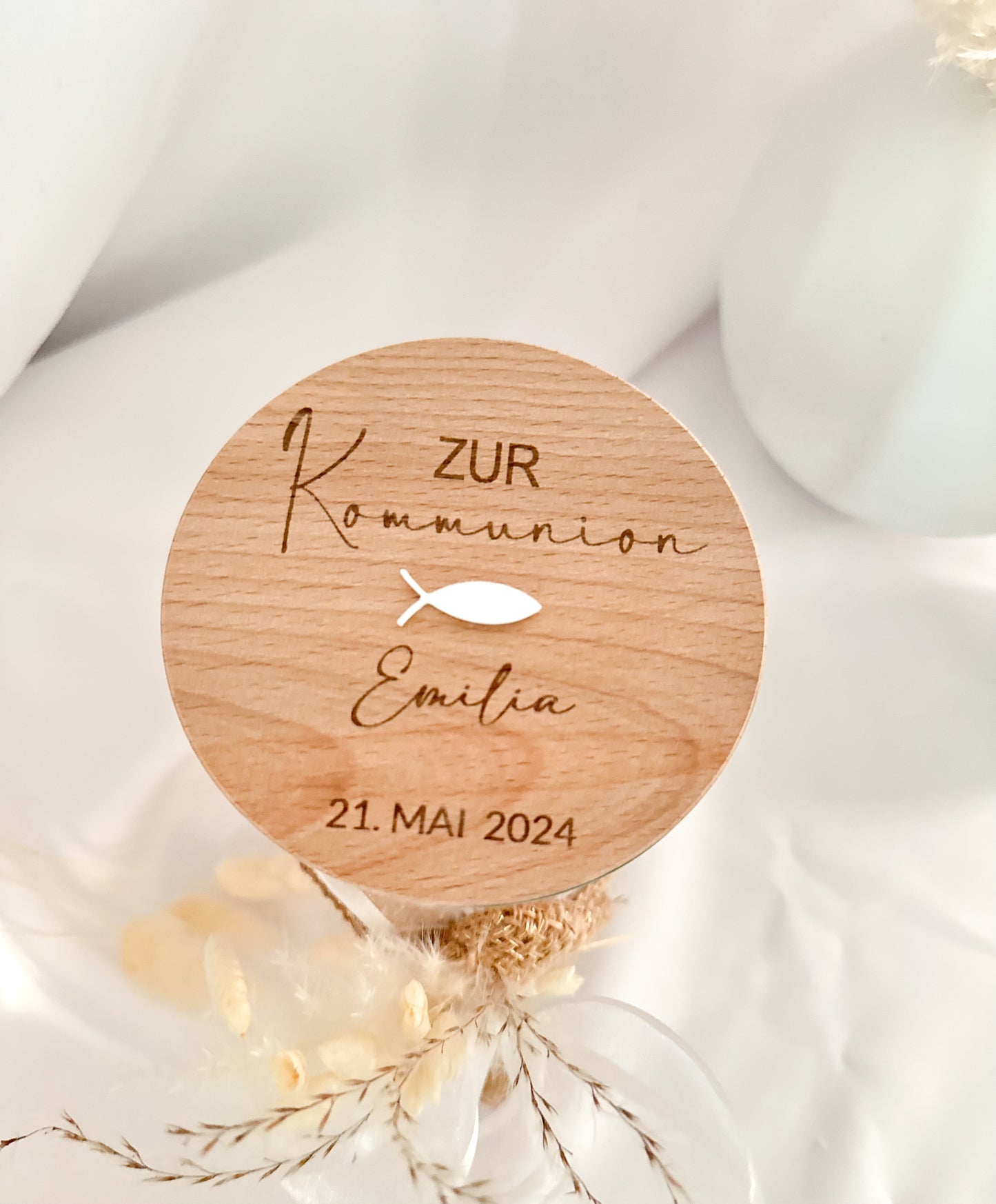 Personalisiertes Vorratsglas Kommunion/Konfirmation/Taufe