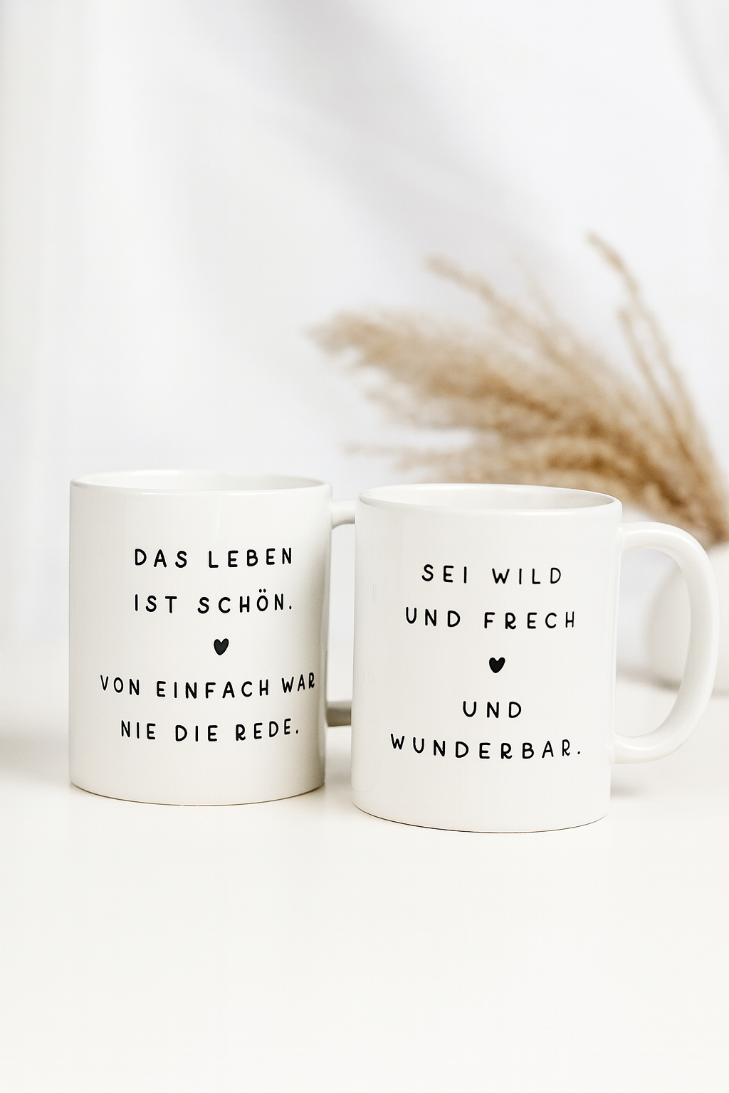 Keramik Tasse mit Spruch