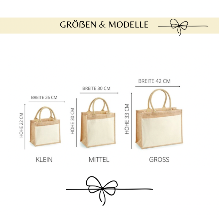 Personalisierte Jutetasche „MOM“