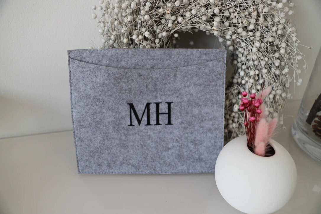 Filz Tasche mit Initialen