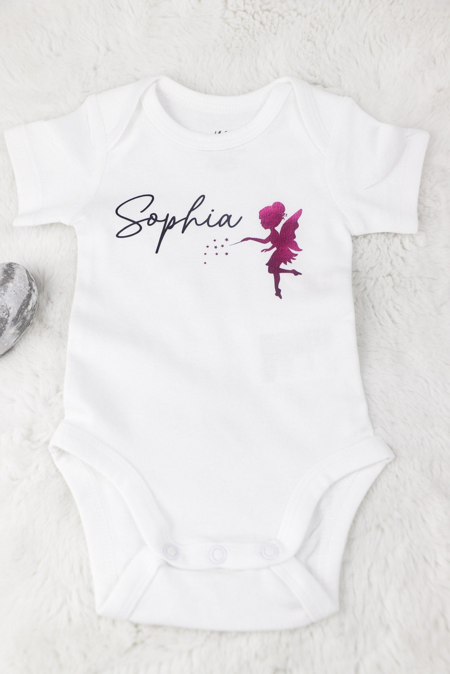 Baby Body mit Namen und Fee