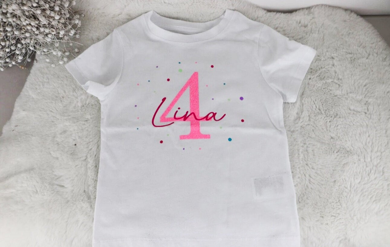 Kindergeburtstag T-Shirt mit Jahreszahl