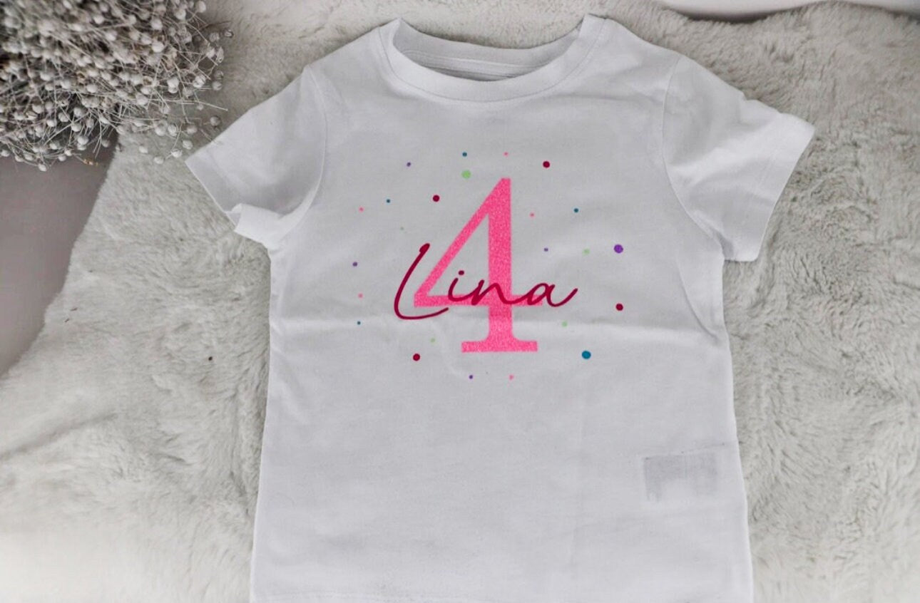 Kindergeburtstag T-Shirt mit Jahreszahl