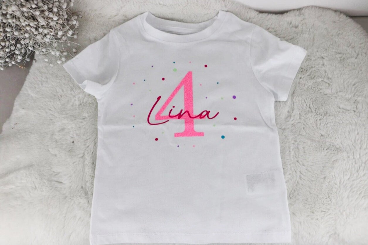 Kindergeburtstag T-Shirt mit Jahreszahl
