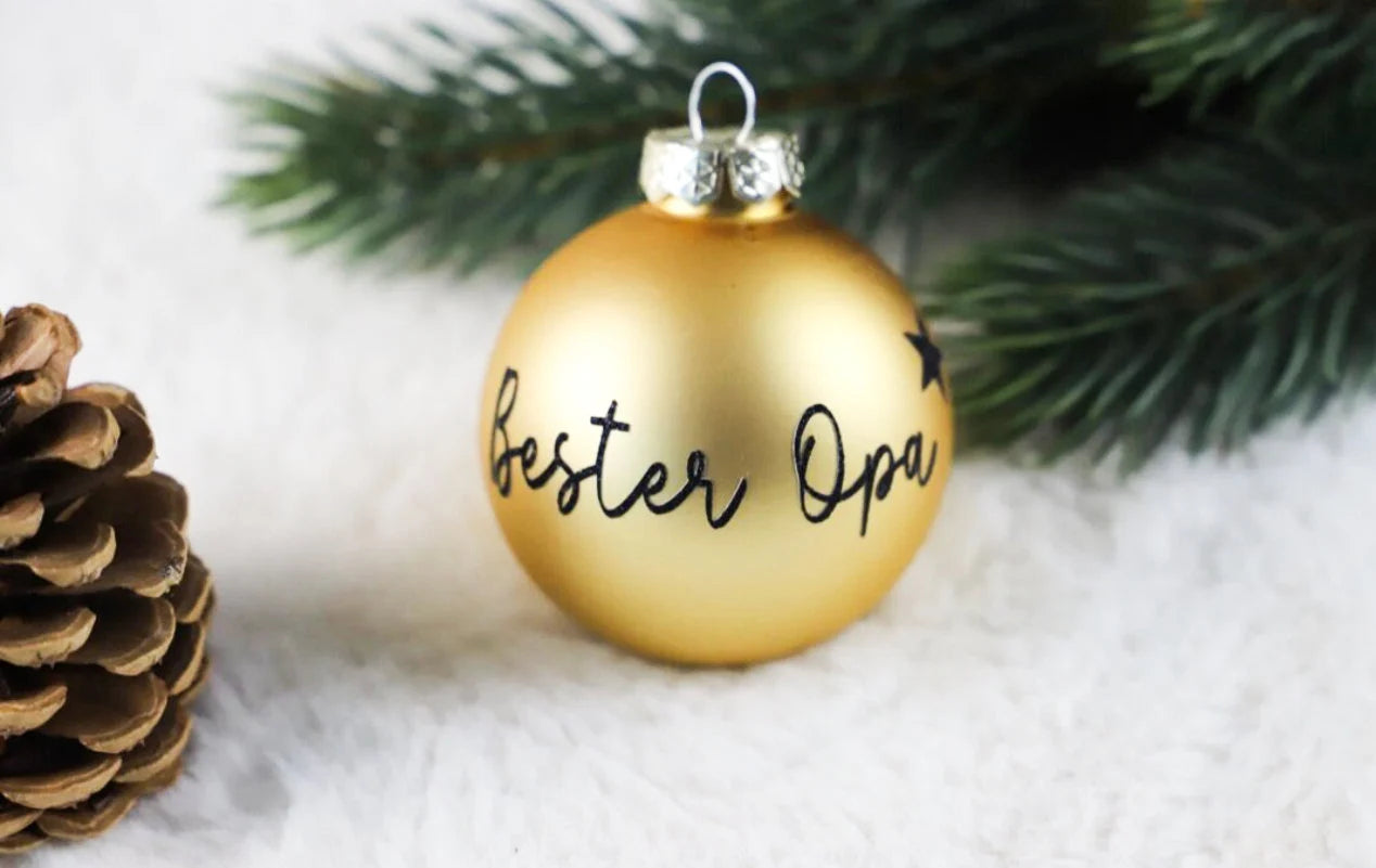 Personalisierte Weihnachtskugel