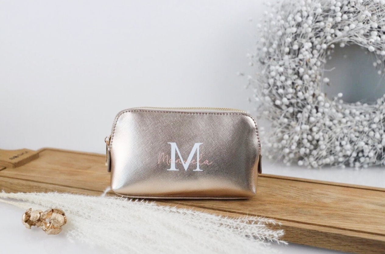 Kosmetiktasche mit Initial und Name