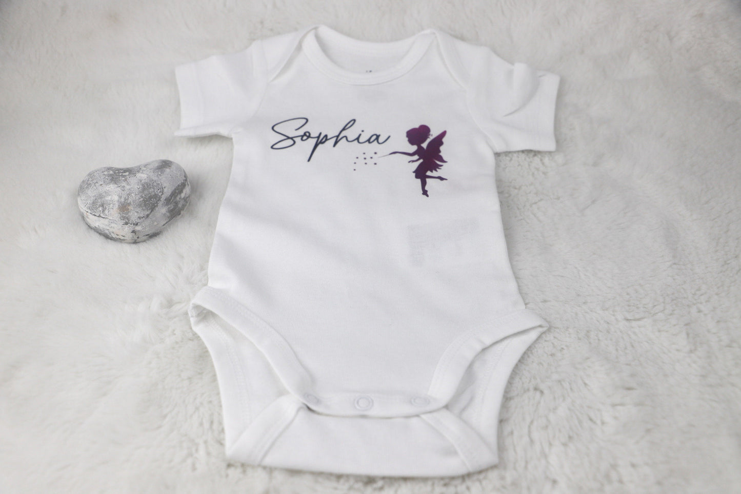 Baby Body mit Namen und Fee