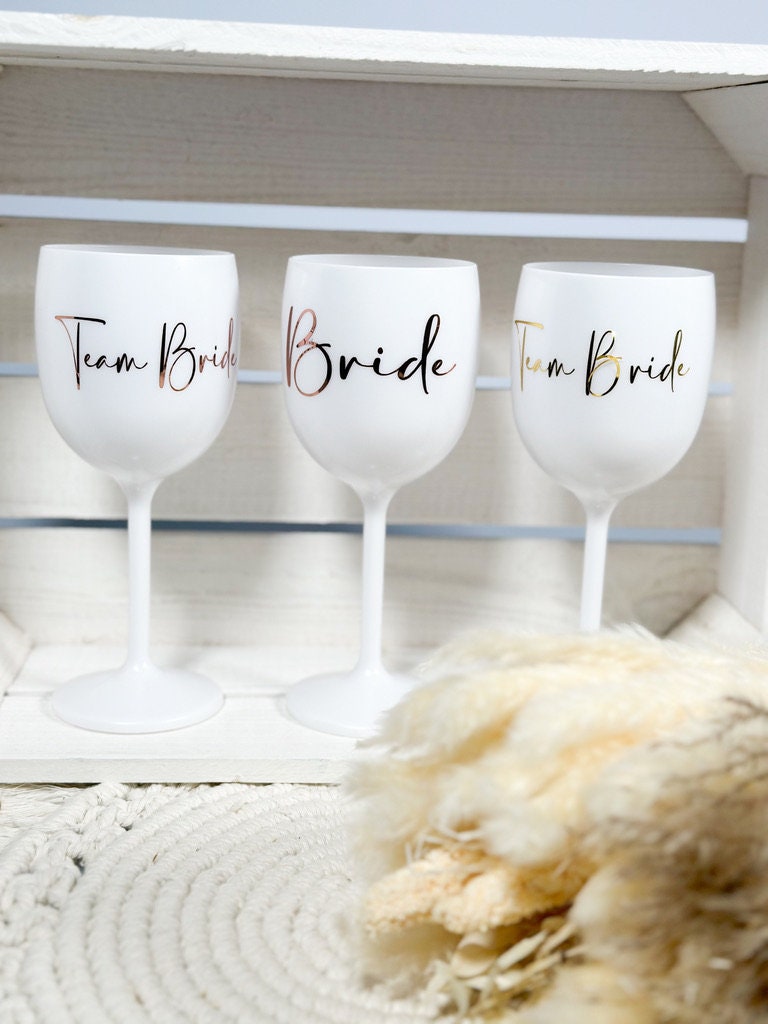 Sektglas „Braut und Team Braut“ JGA