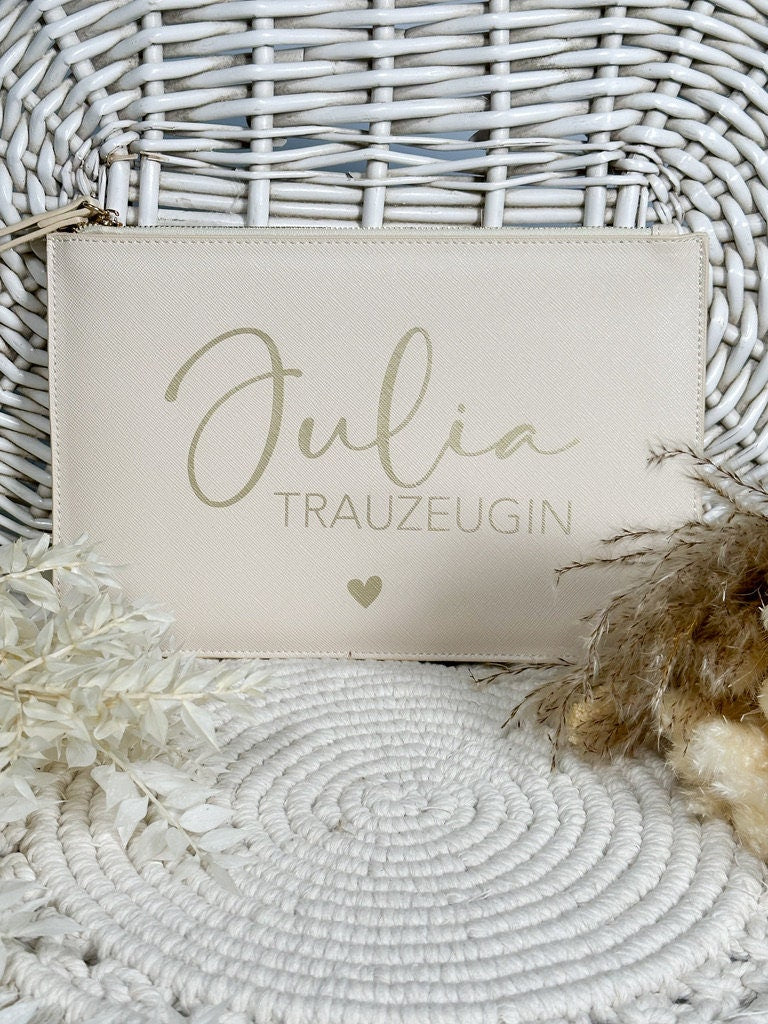 Personalisierte Clutch Trauzeugin