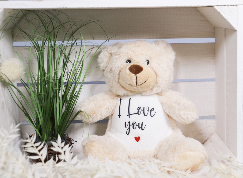 Kuscheltier Teddybär „I love you“