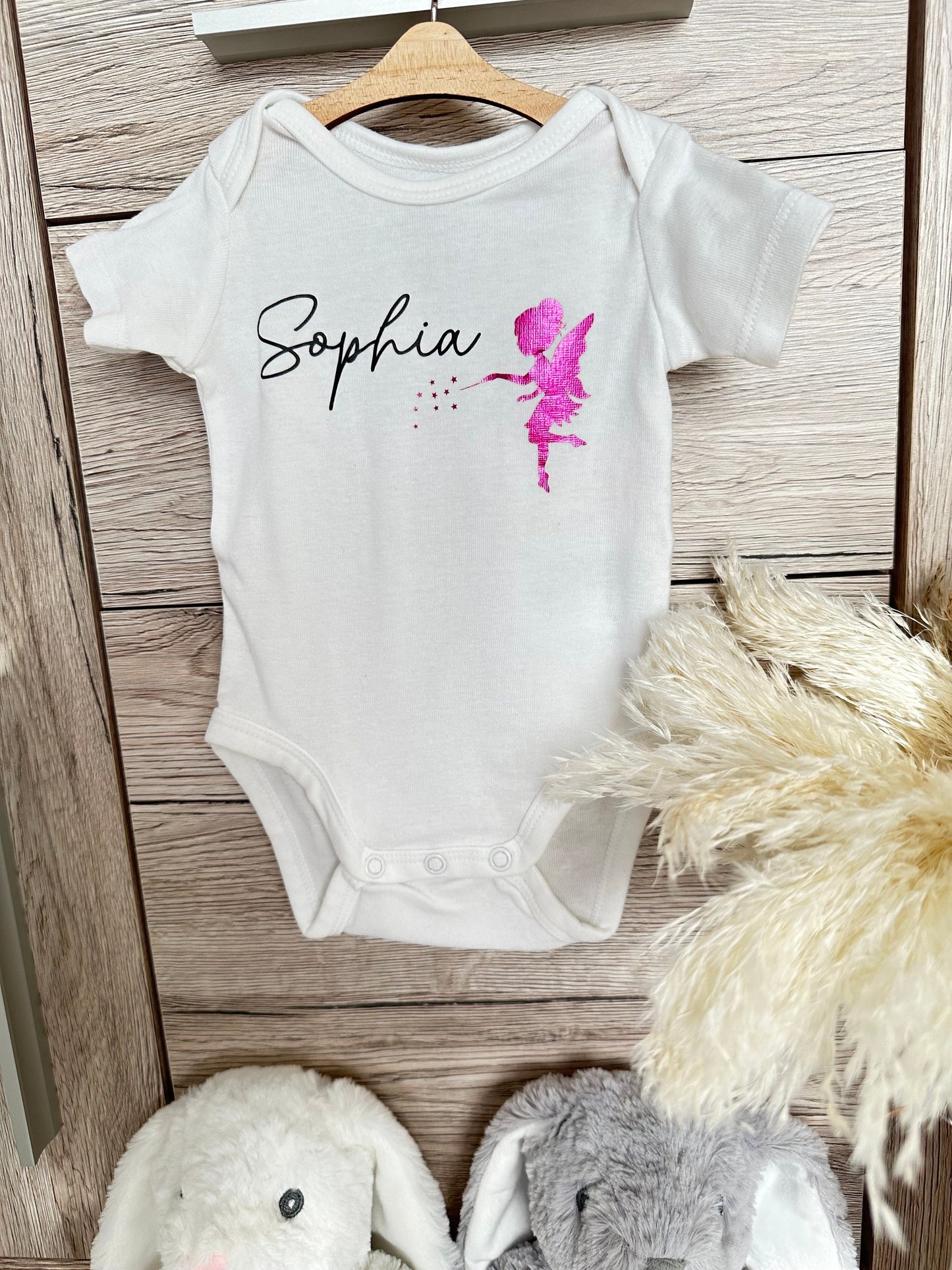 Baby Body mit Namen und Fee