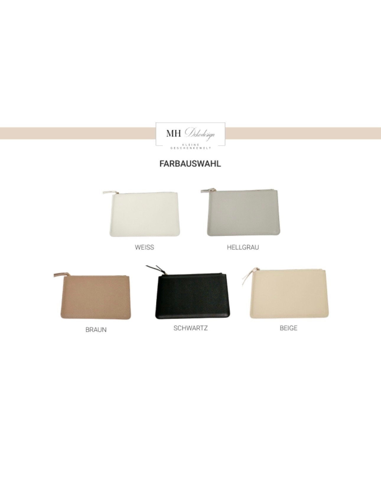 Personalisierte Braut-Clutch