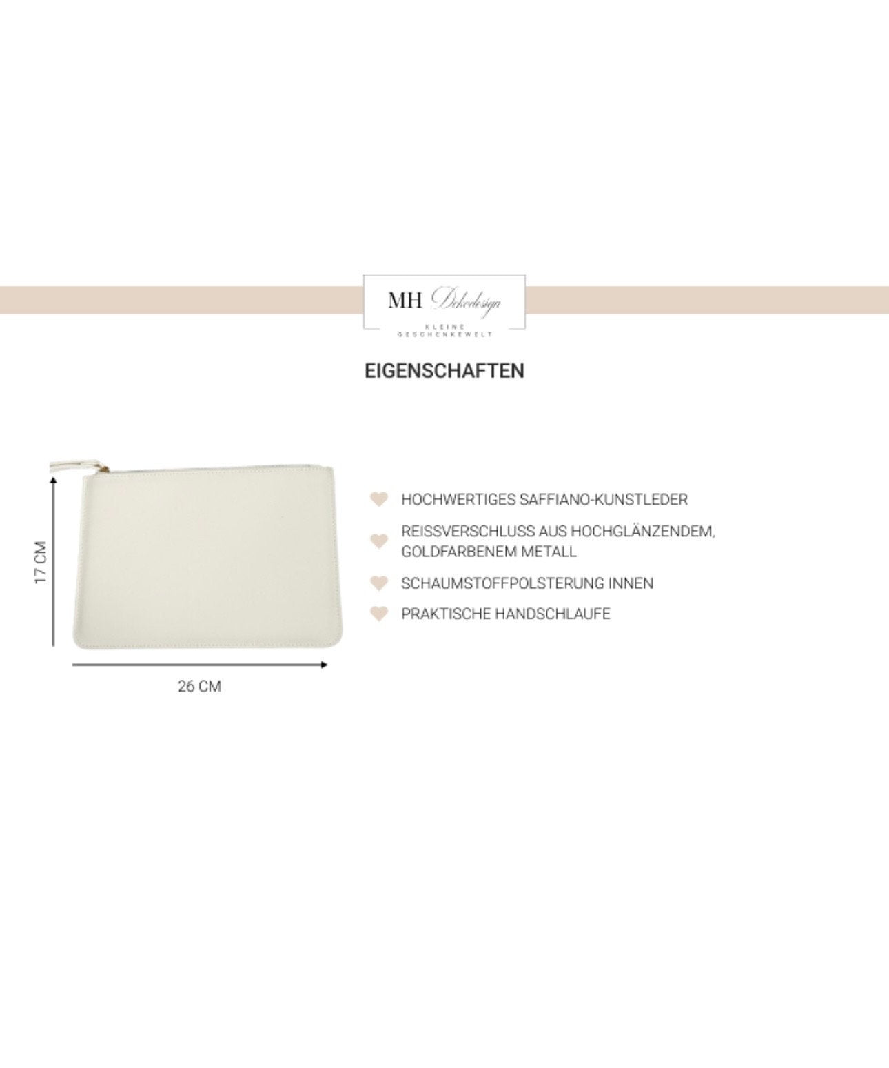 Personalisierte Braut-Clutch