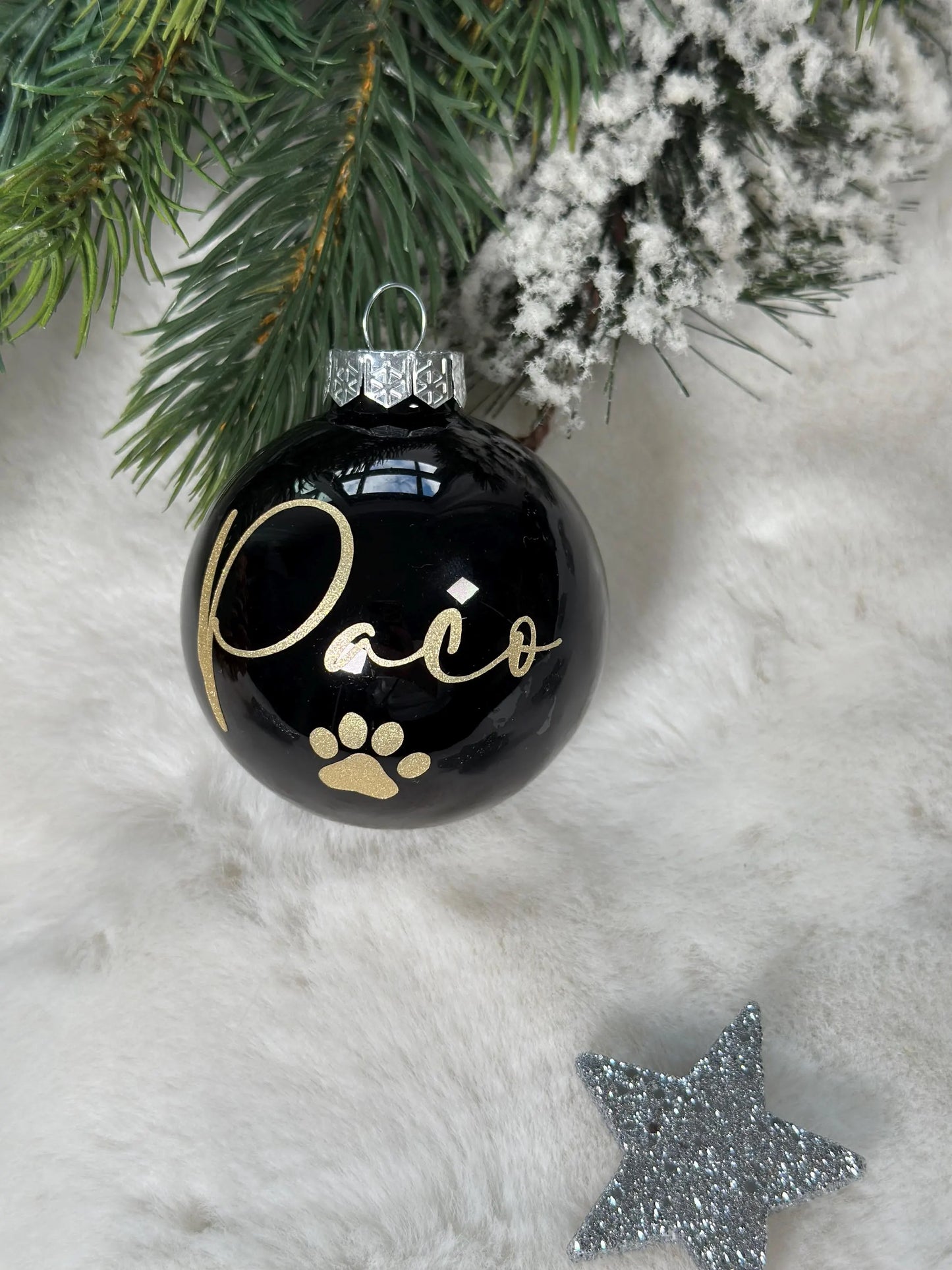 Personalisierte Weihnachtskugel für Vierbeiner