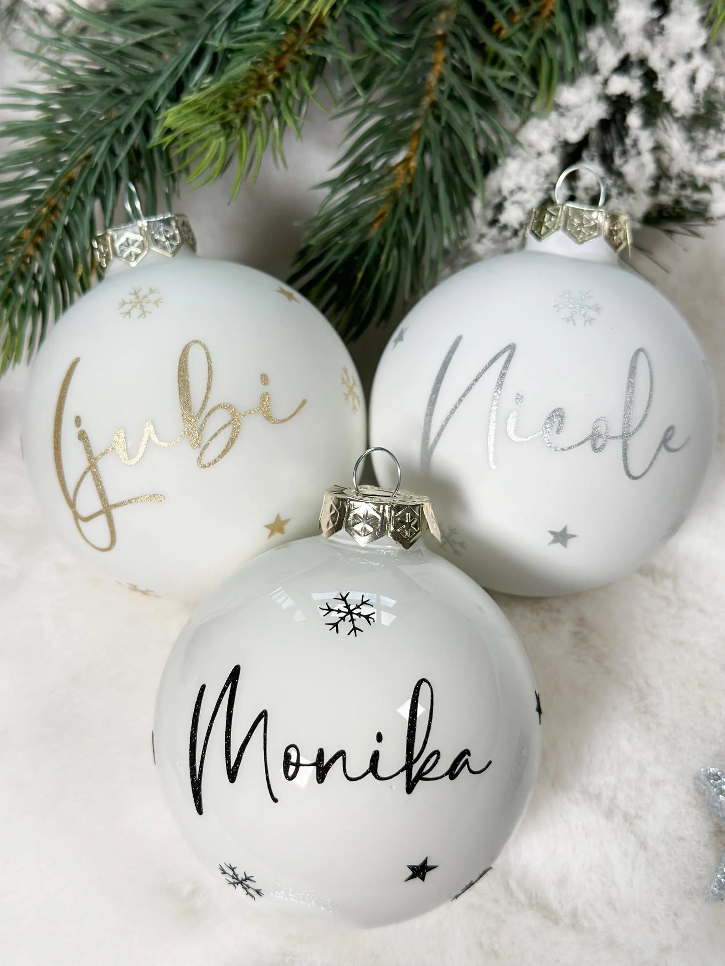 Weihnachtskugel mit Name