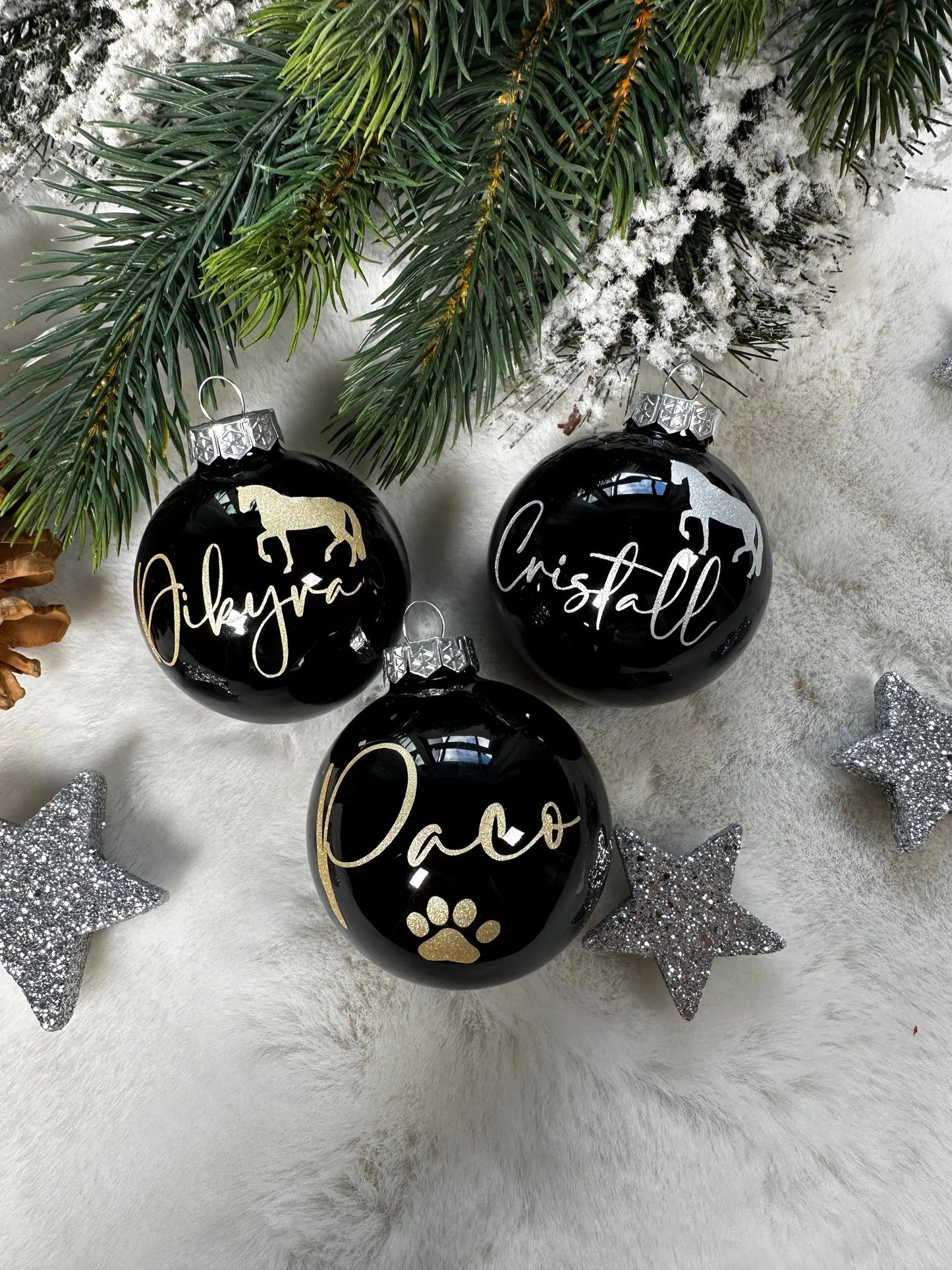 Personalisierte Weihnachtskugel für Vierbeiner