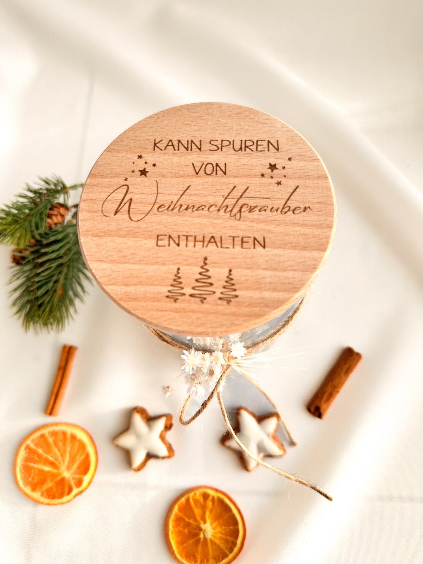 Vorratsglas-"Kann Spuren von Weihnachtszauber enthalten"