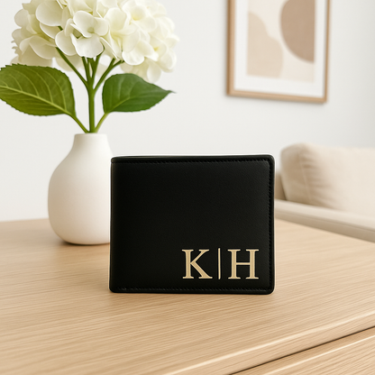 Personalisierte Geldbörse aus Leder