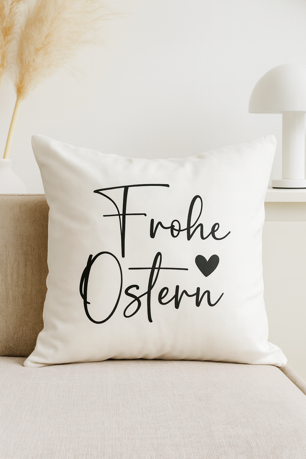 KIssenbezug mit Spruch“FroheOstern“