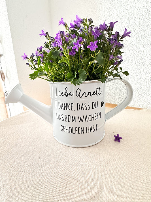 Personalisierte Gießkanne mit Spruch