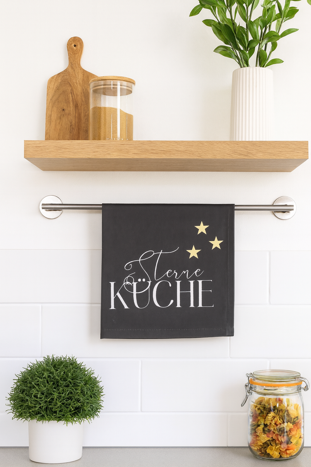 Geschirrtuch mit Spruch