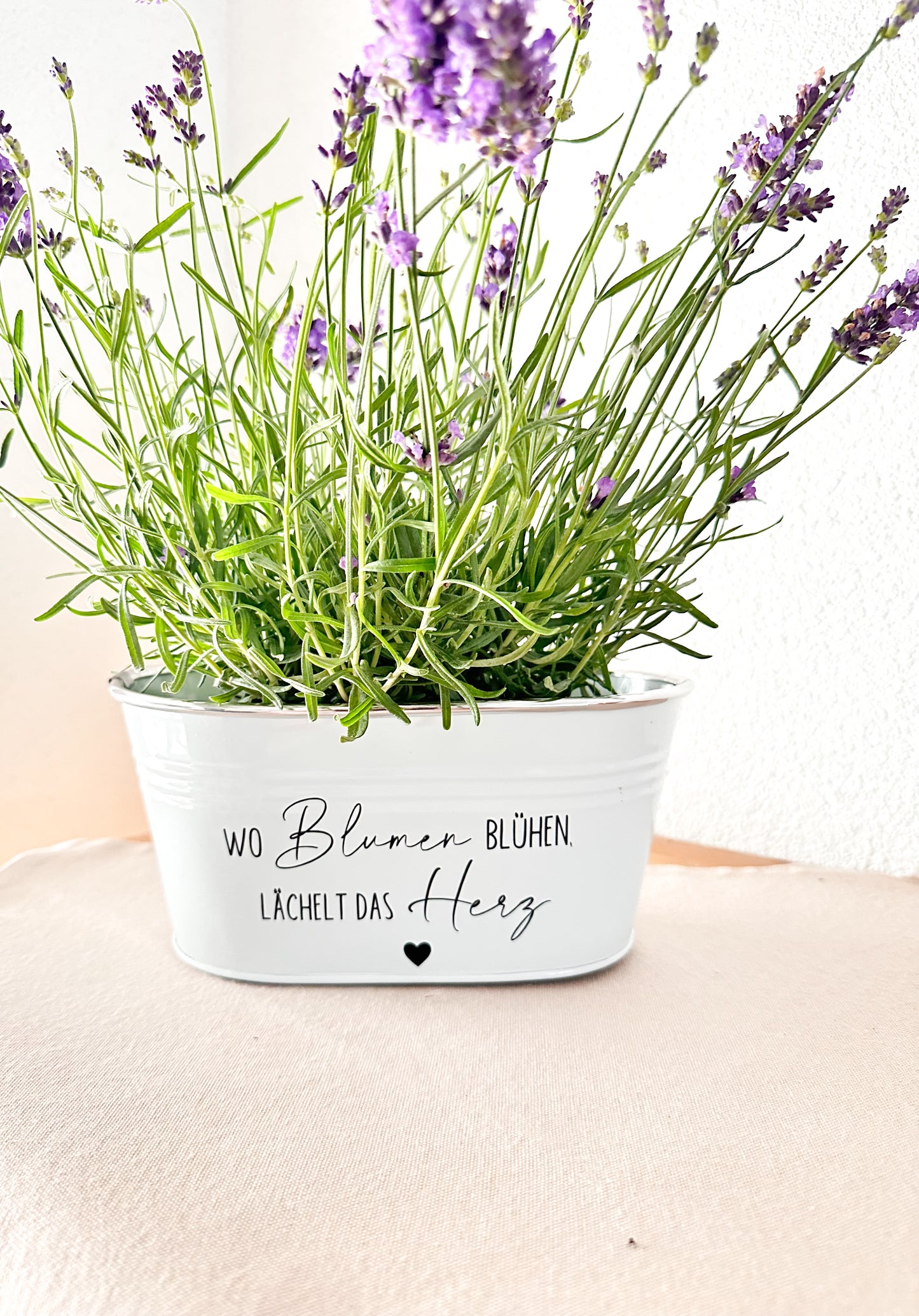 Personalisierter Blumentopf mit Spruch