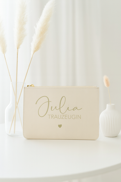 Personalisierte Clutch Trauzeugin