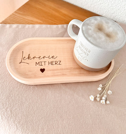 Tablett-Lehrerin mit Herz