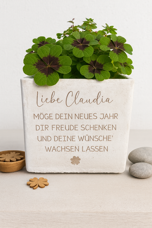 Blumentopf- Silvestergeschenk