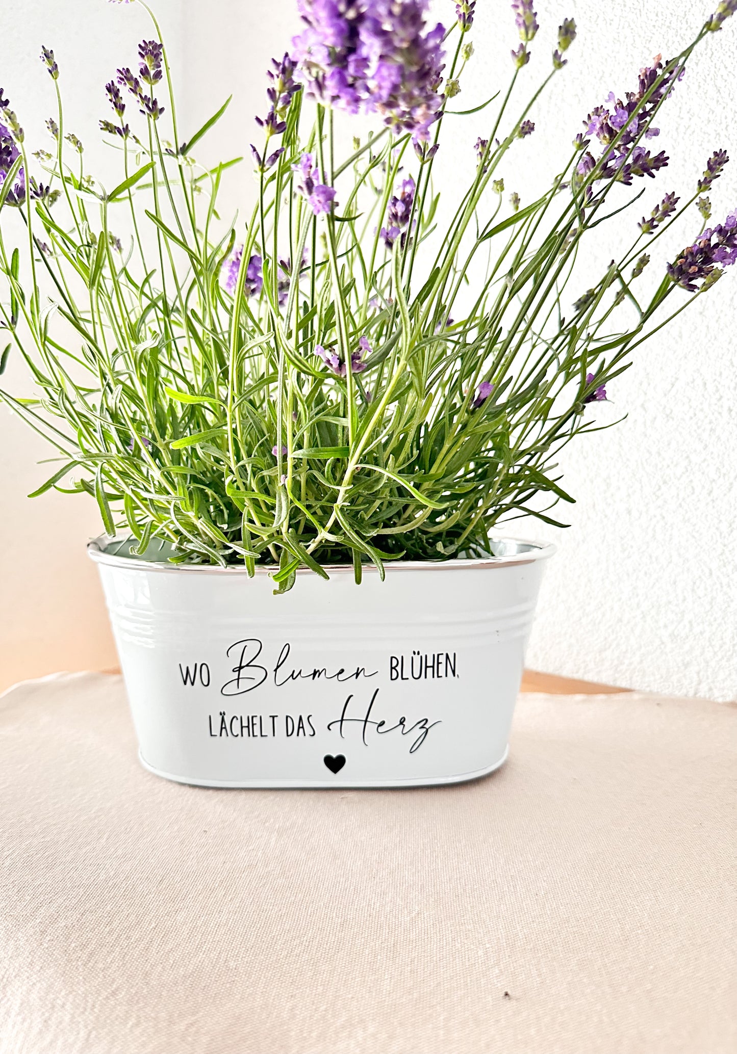 Personalisierter Blumentopf mit Spruch