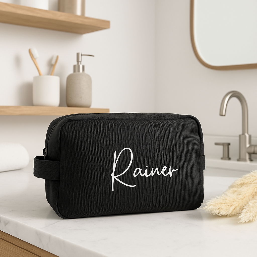 Personalisierte Kulturbeutel mit Namen