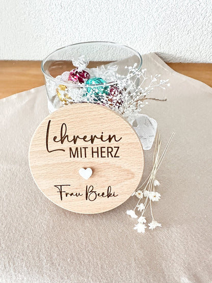 Vorratsglas-Lehrerin / Erzieherin