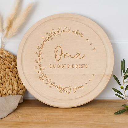Brettchen " Oma du bist die Beste"