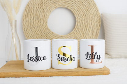 Spardose personalisiert mit Initial und Name