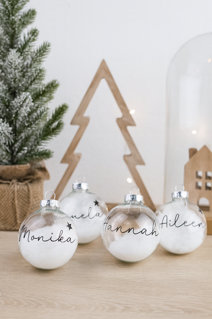 Personalisierte Weihnachtskugel mit Namen