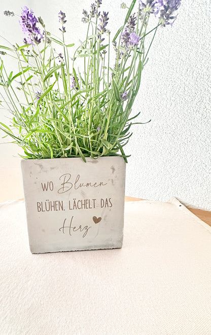 Blumentopf- "wo Blumen blühen"