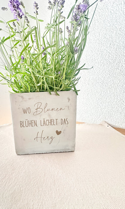 Blumentopf- "wo Blumen blühen"