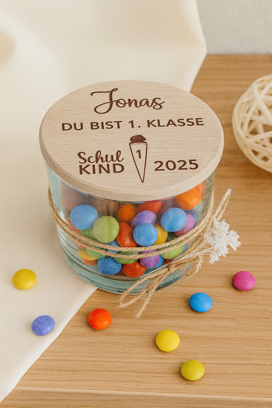 Vorratsglas- Einschulung