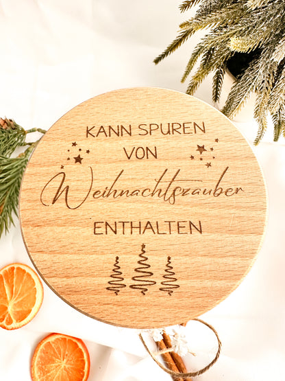 Vorratsglas-"Kann Spuren von Weihnachtszauber enthalten"