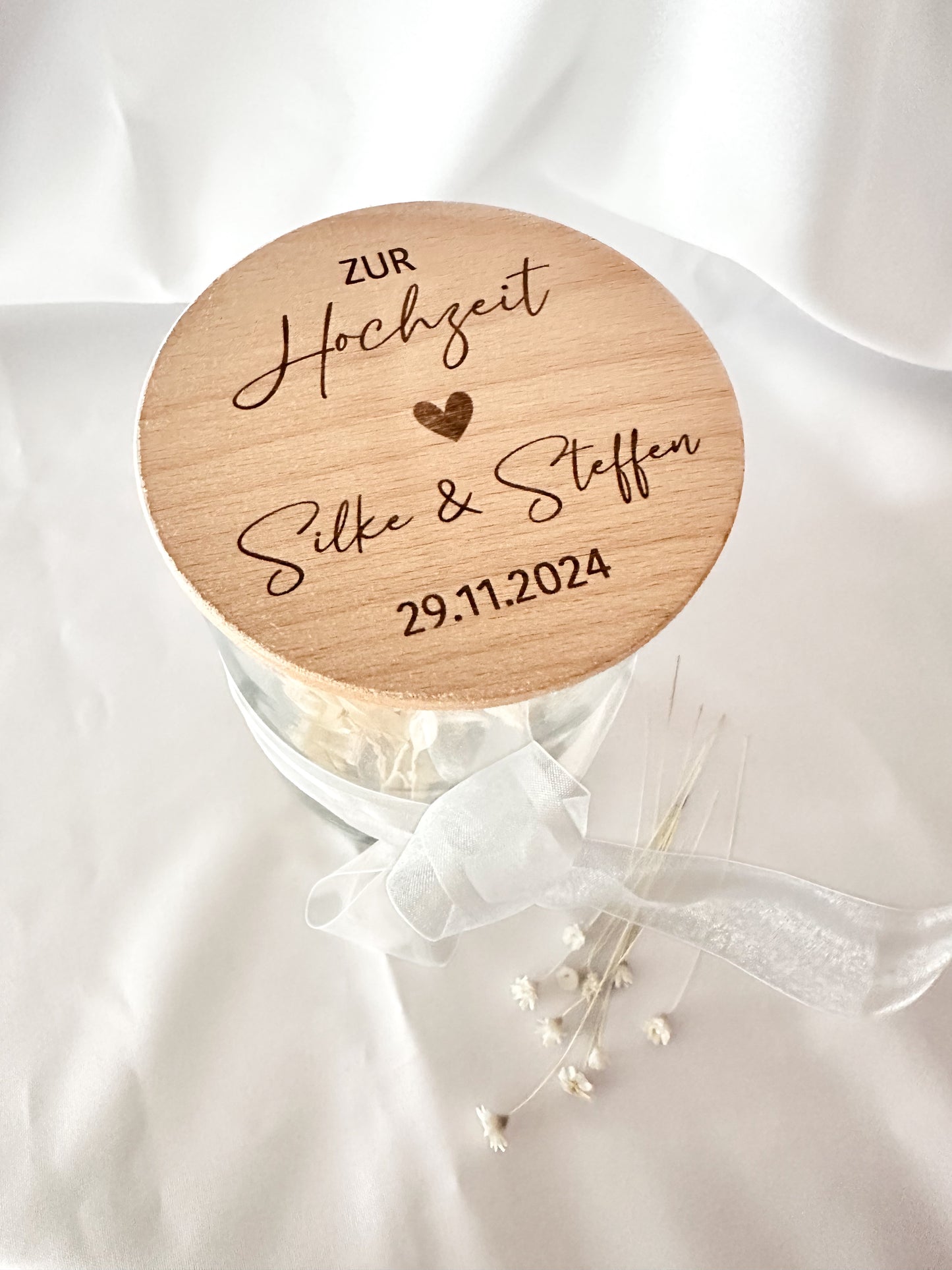 Vorratsglas- Zur Hochzeit