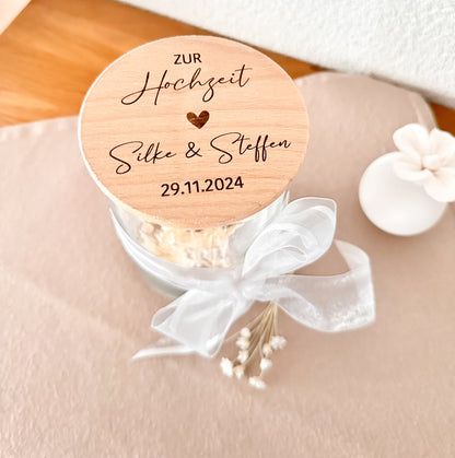 Vorratsglas- Zur Hochzeit