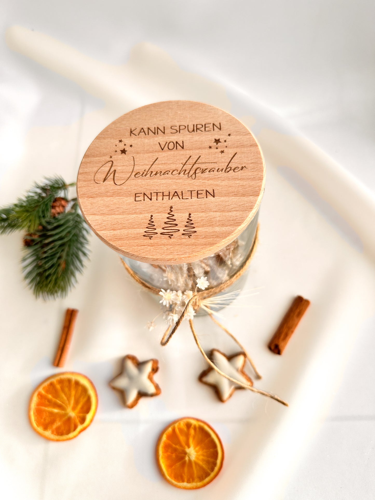 Vorratsglas-"Kann Spuren von Weihnachtszauber enthalten"