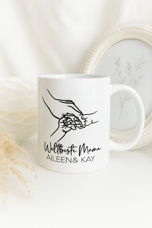 Tasse „Weltbeste Mama“