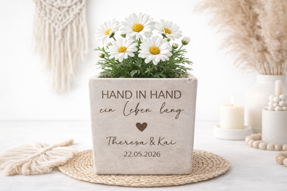 Blumentopf "Hand in Hand"