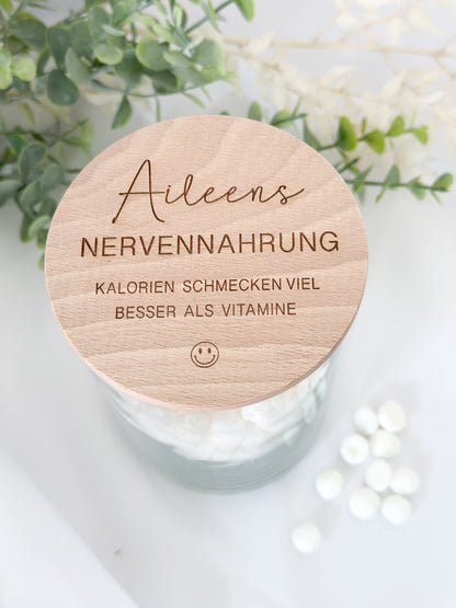 Personalisertes Vorratsglas-Nervennahrung