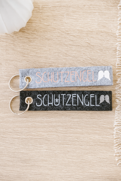 Schlüsselanhänger aus Filz „Schutzengel“