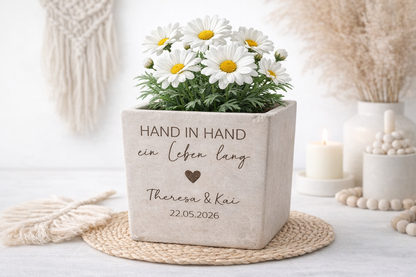 Blumentopf "Hand in Hand"